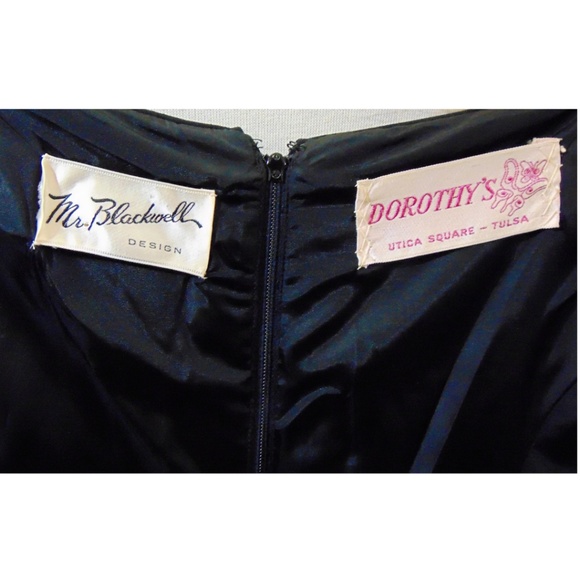 Vintage 1950's Mr. Blackwell dress French cuffs - Picture 7 of 7